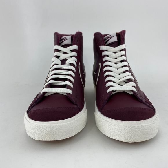 Nike Blazer Mid 77 Premium Night Maroon Men's Sneakers Shoes College DQ7672-600 - Picture 10 of 12